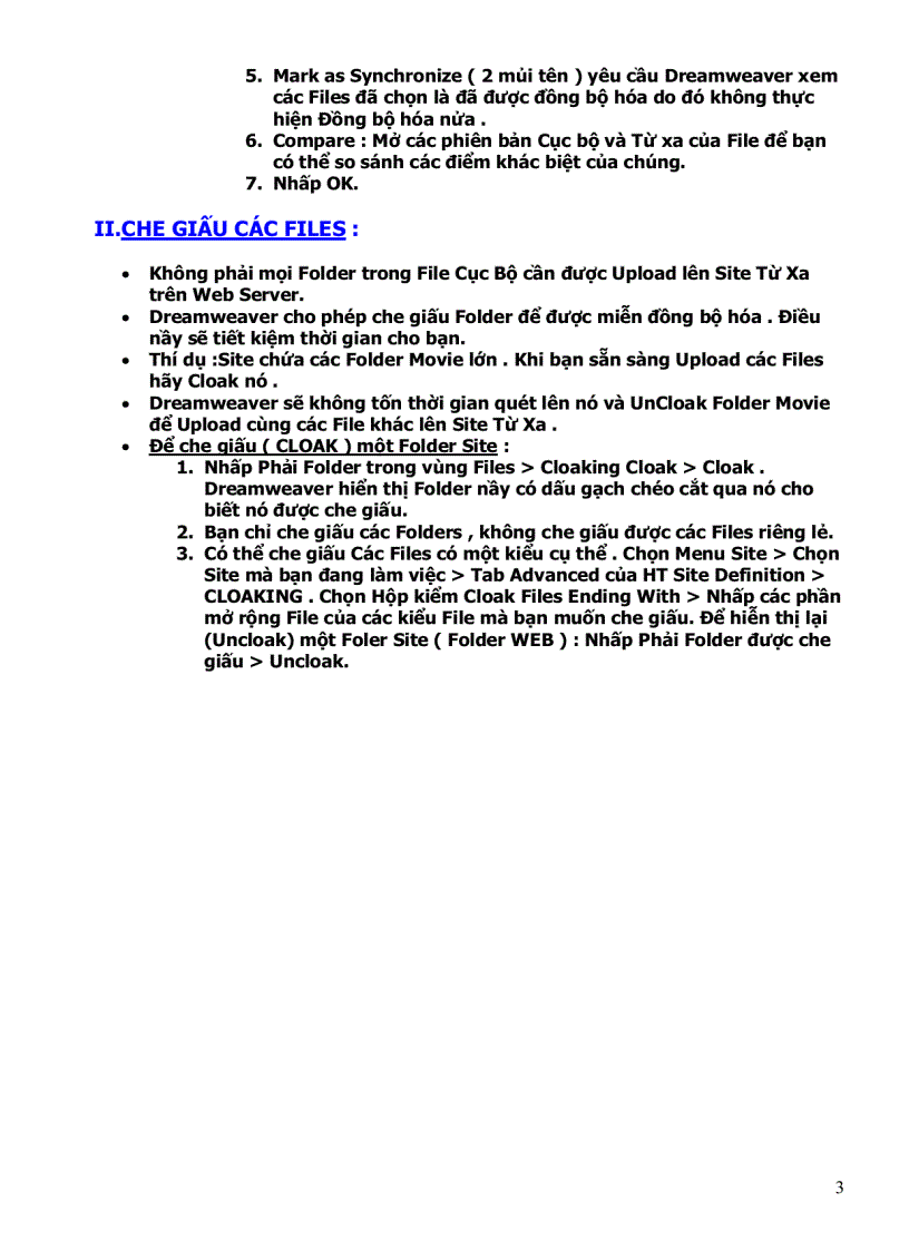 image for page Dreamweaver 8 đồng bộ hóa synchronize