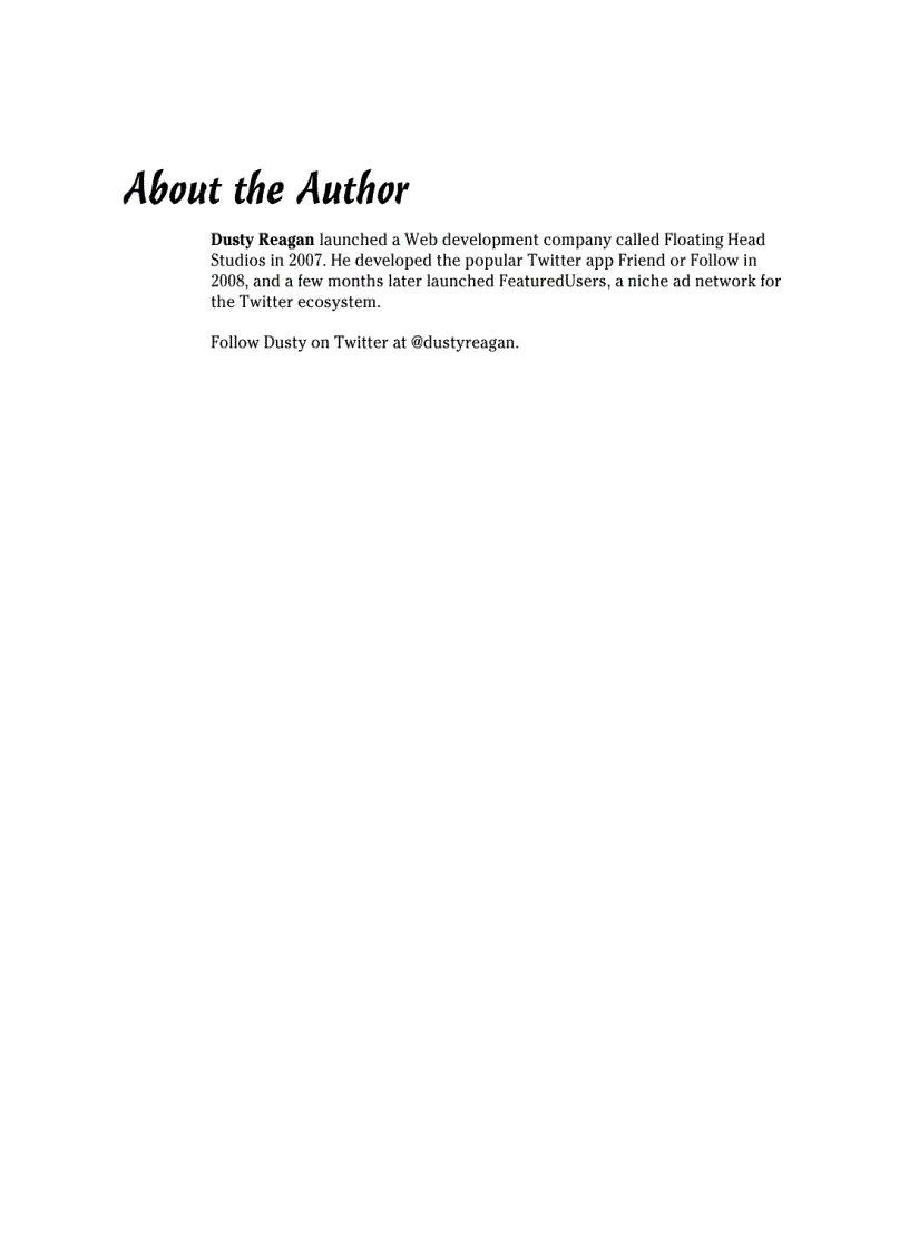 image for page Twitter Application Development For Dummies