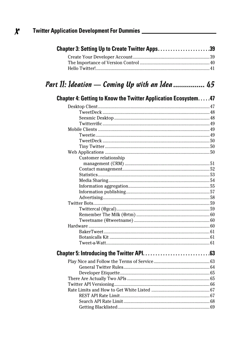 image for page Twitter Application Development For Dummies