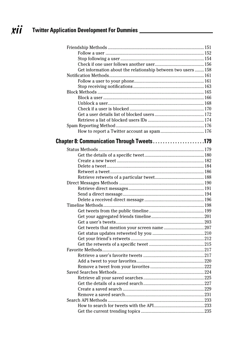 image for page Twitter Application Development For Dummies