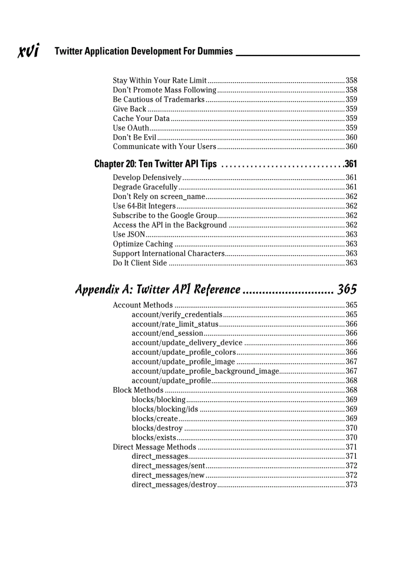 image for page Twitter Application Development For Dummies