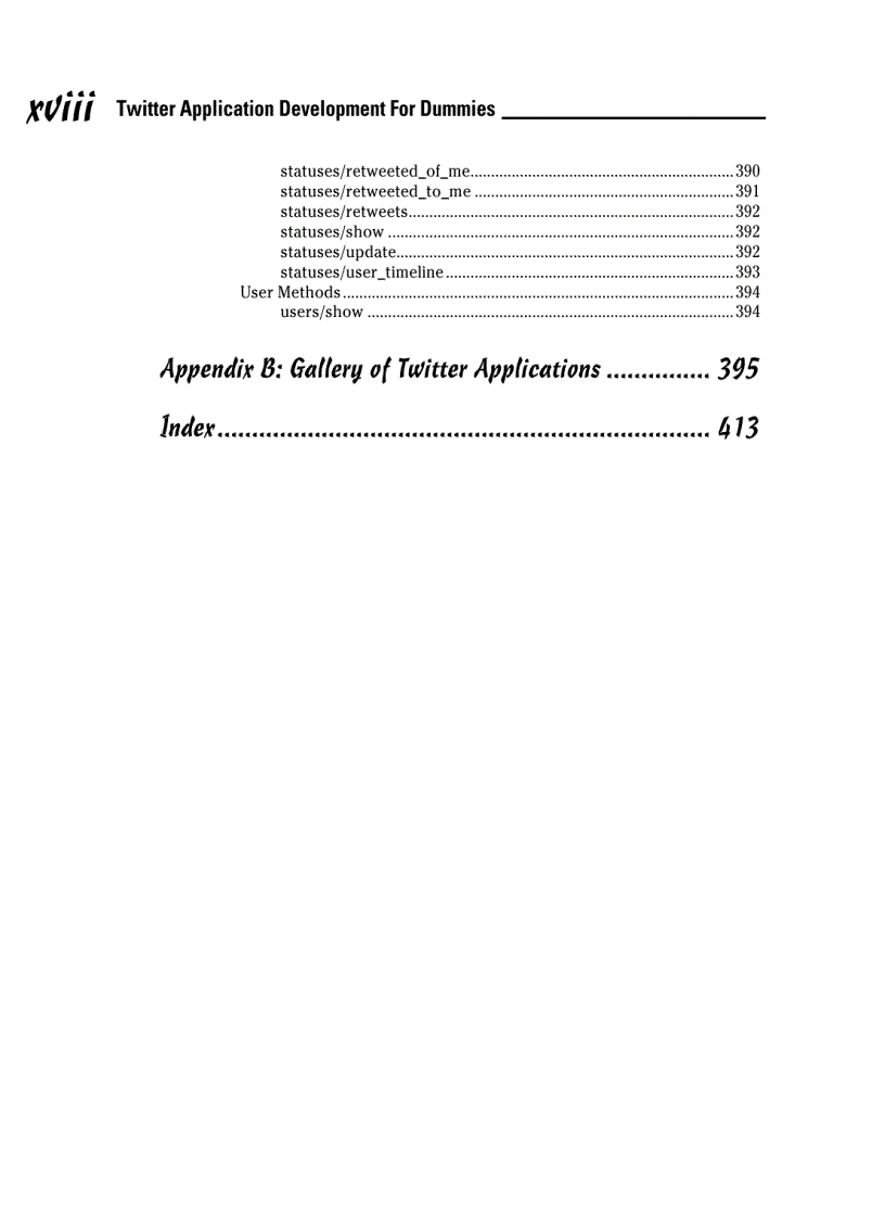 image for page Twitter Application Development For Dummies