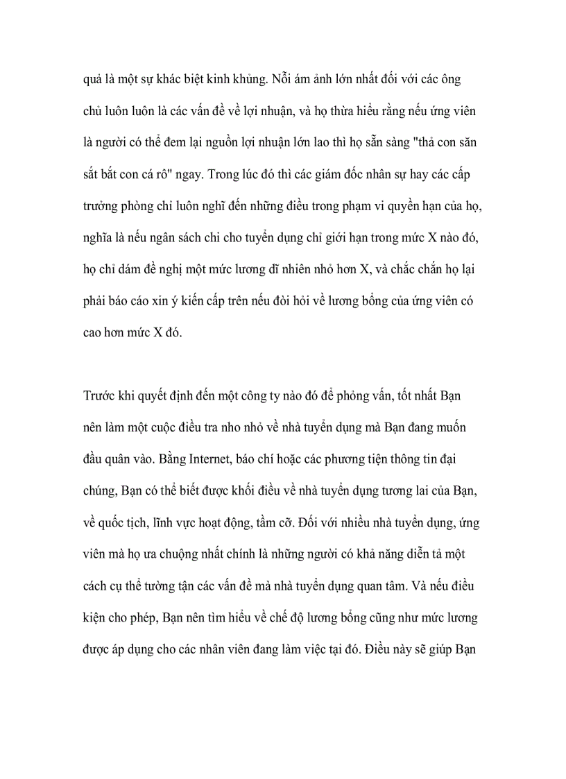 image for page Để đạt được mức lương cao khi phỏng vấn