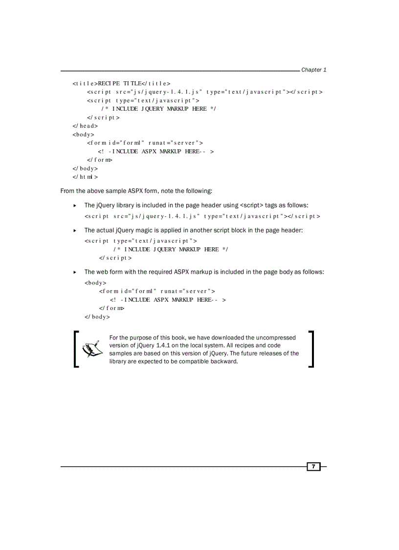 image for page ASP NET jQuery Cookbook