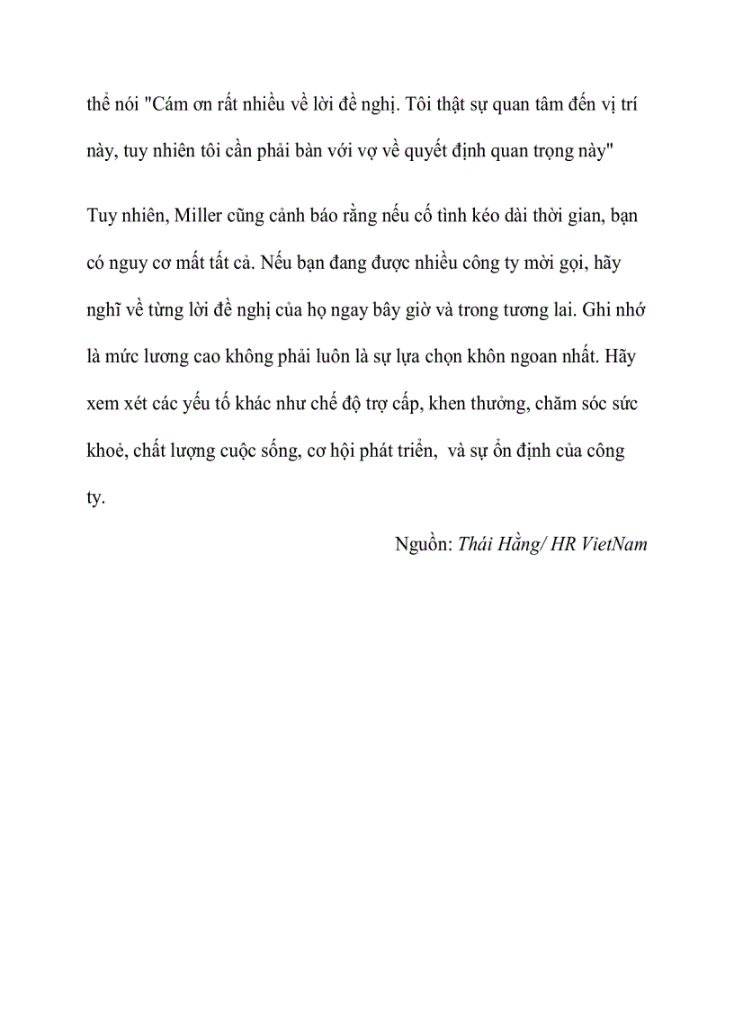 image for page Làm sao để có thêm thời gian suy nghĩ về lời đề nghị của nhà tuyển dụng