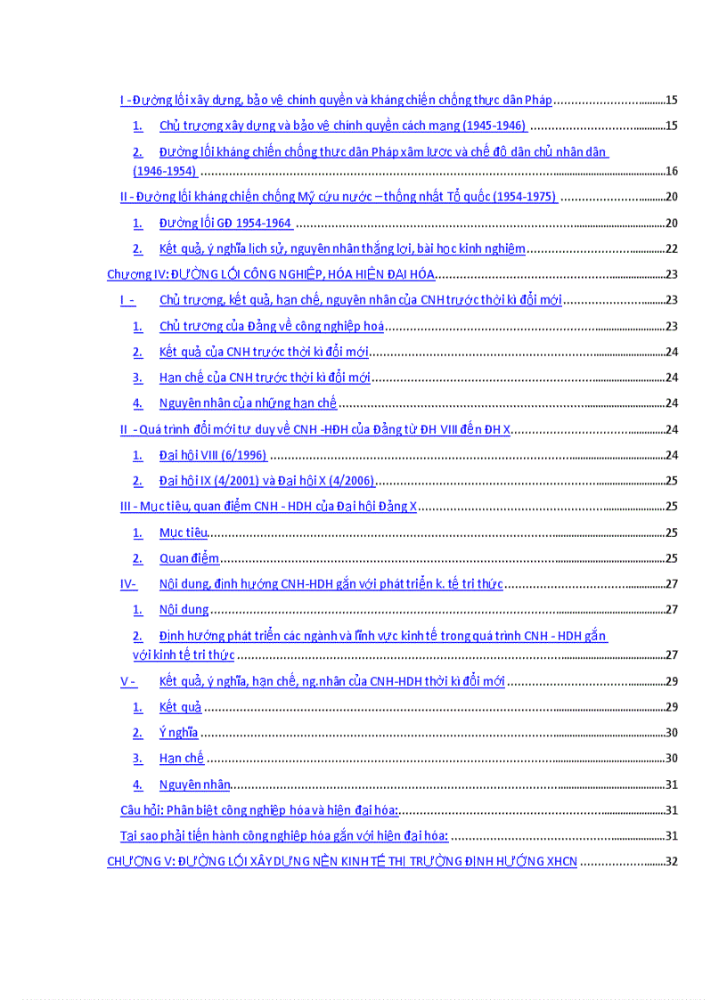image for page Tài liệu ôn thi môn Đường lối CM của ĐCS Việt Nam