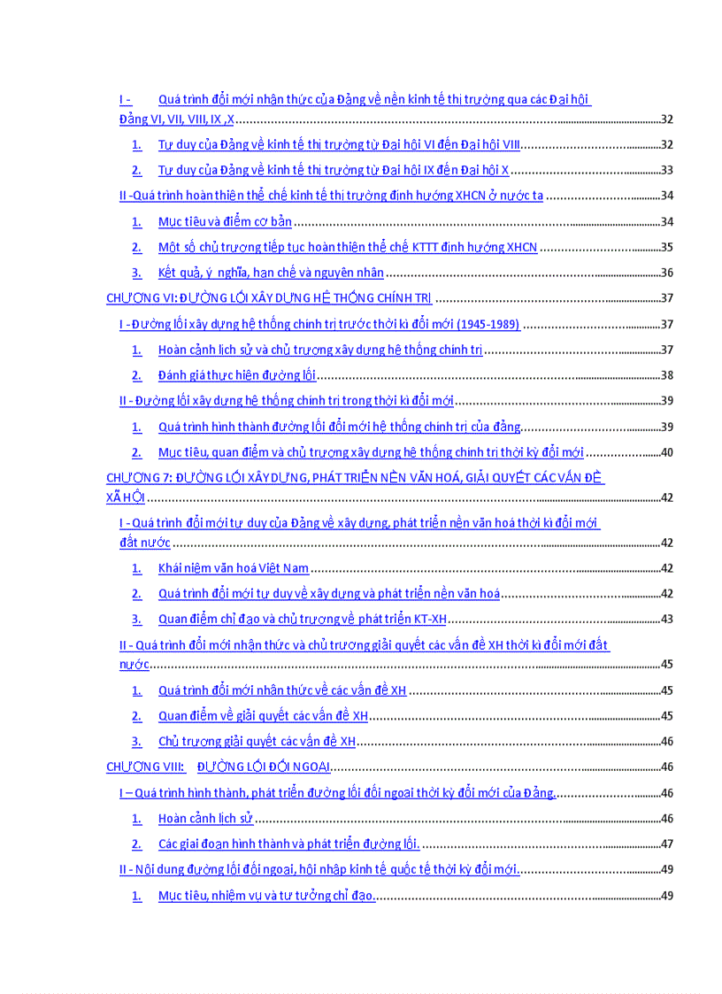 image for page Tài liệu ôn thi môn Đường lối CM của ĐCS Việt Nam