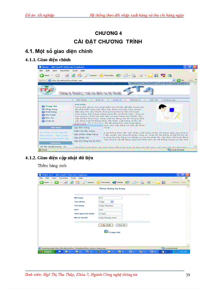 image for page Hệ thống theo dõi nhập xuất và thu chi tại công ty TNHH Thương Mại Kỹ Thuật Dịch Vụ ITA
