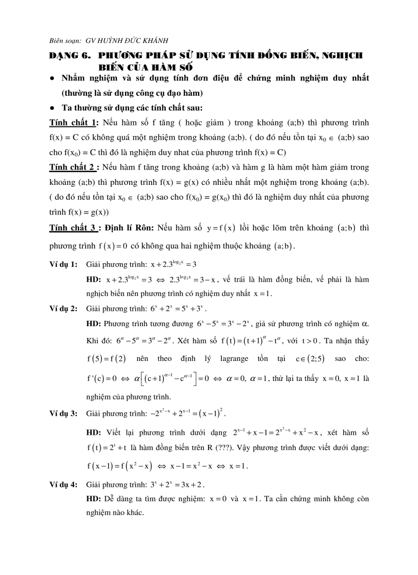 image for page Phương pháp giải phương trình mũ Logarit