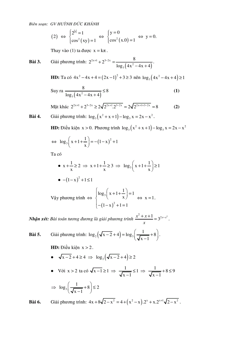 image for page Phương pháp giải phương trình mũ Logarit