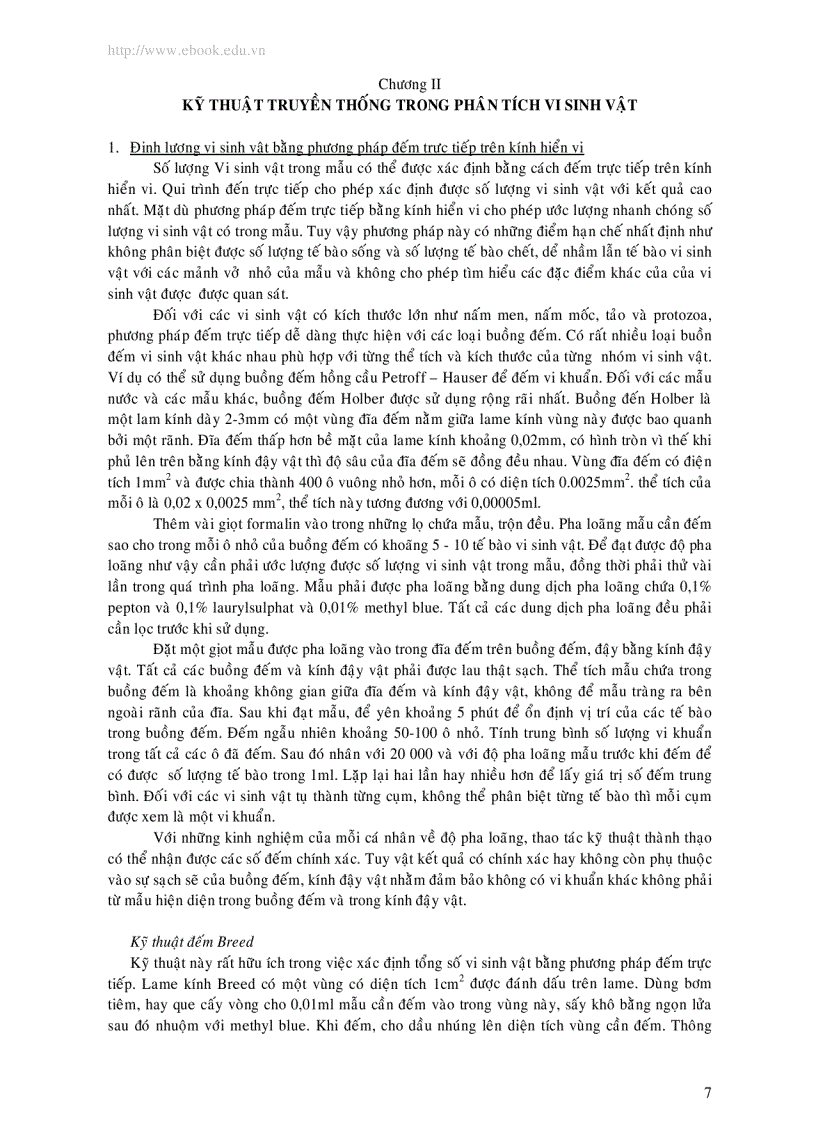 image for page Giáo trình Phương pháp kiểm nghiệm VSV trong thực phẩm