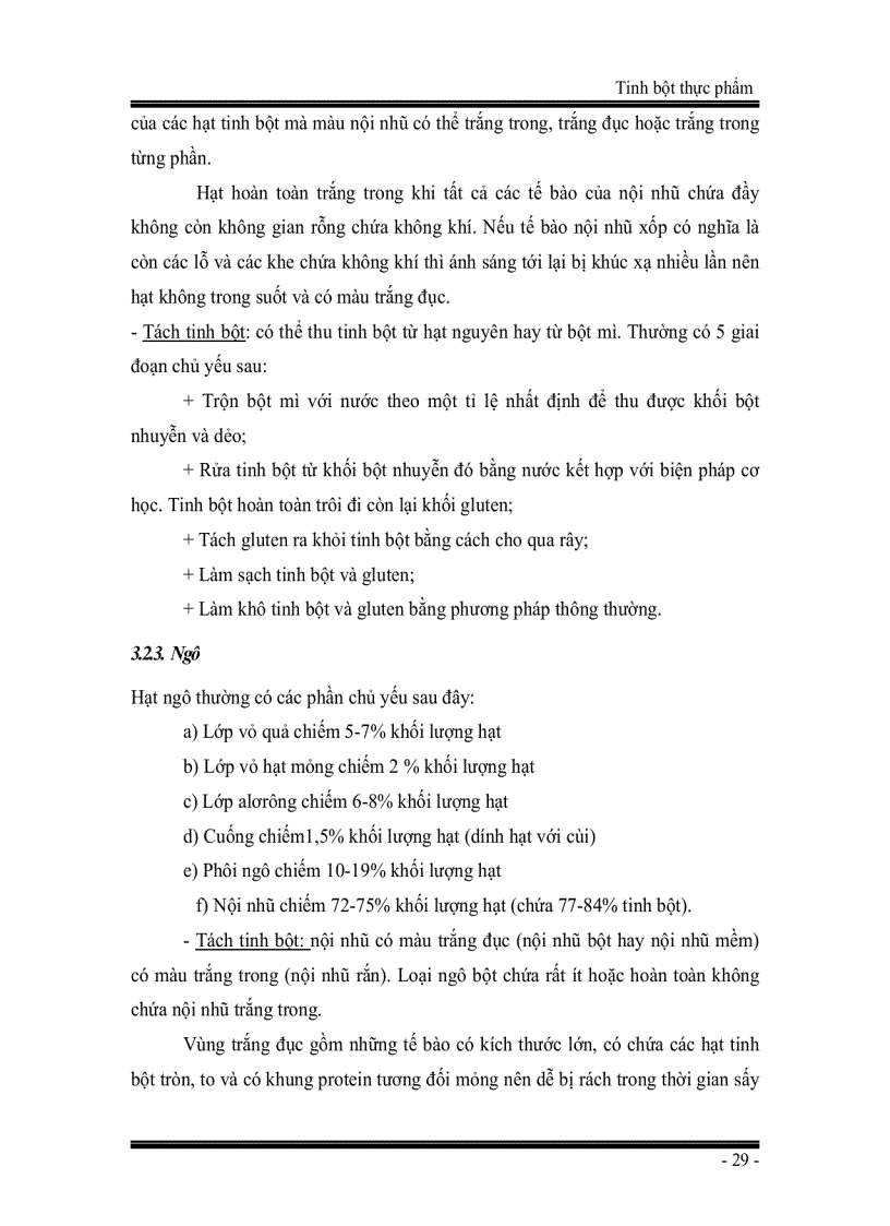 image for page Giáo trình Tinh bột thực phẩm