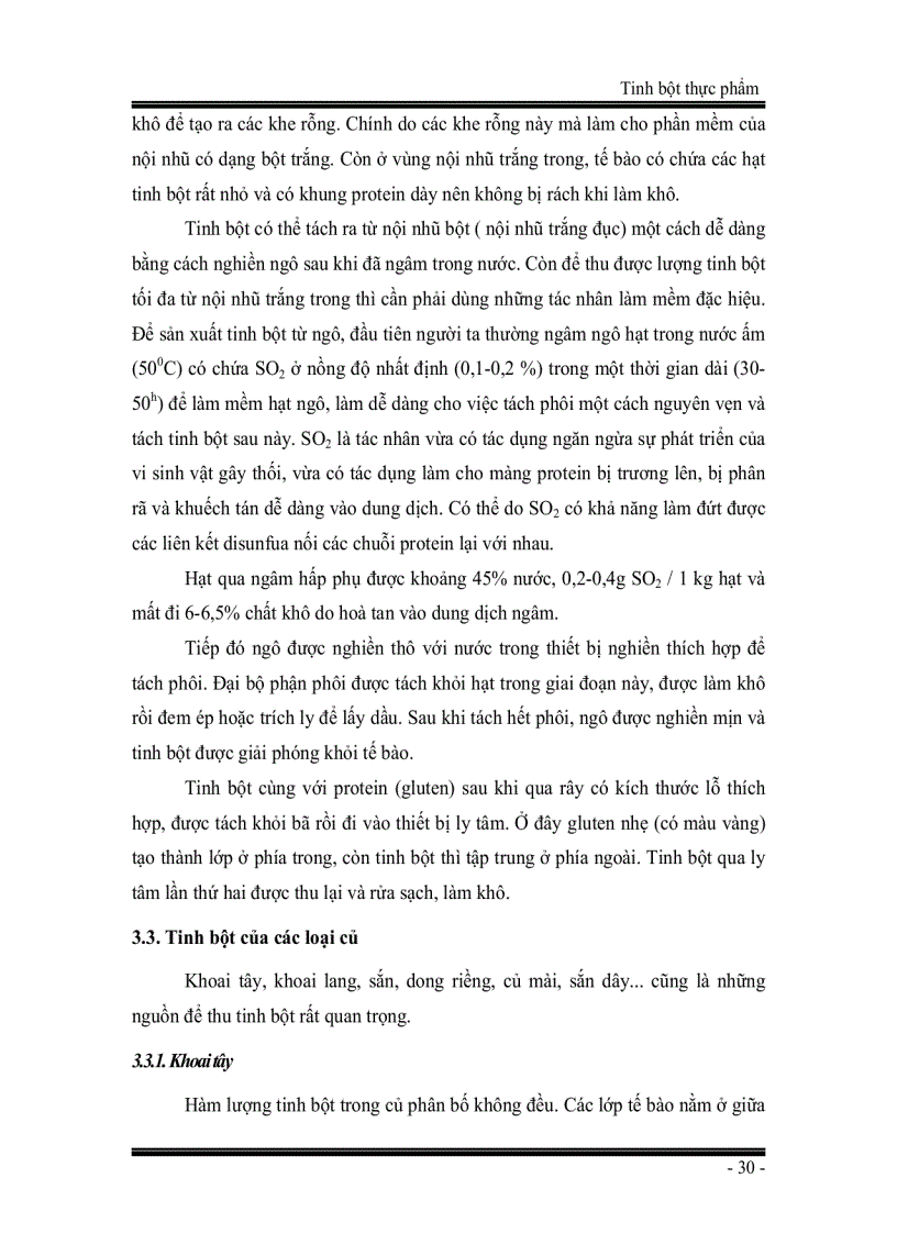 image for page Giáo trình Tinh bột thực phẩm