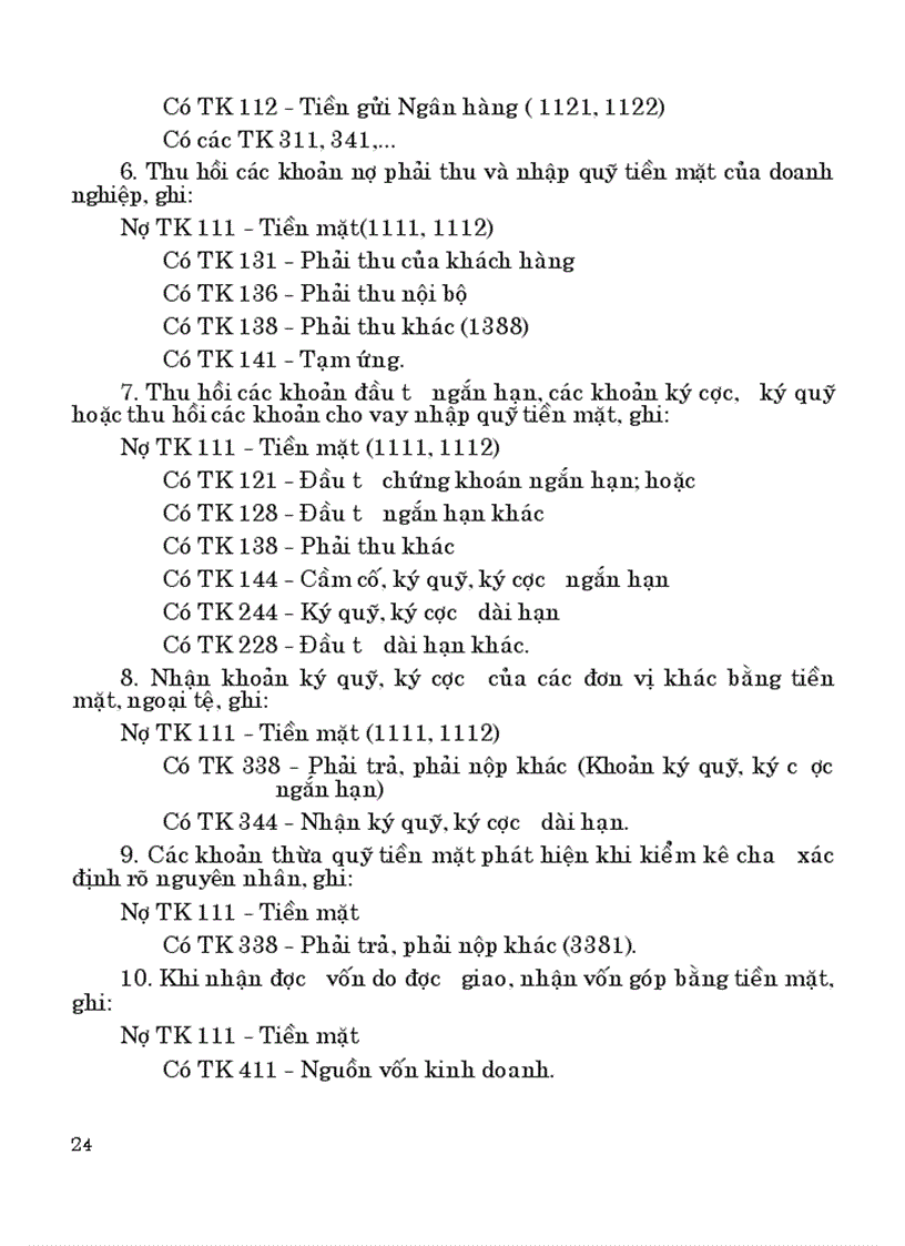 image for page Hệ thống tài khoản và sổ sách kế toán QD15 quyển 1