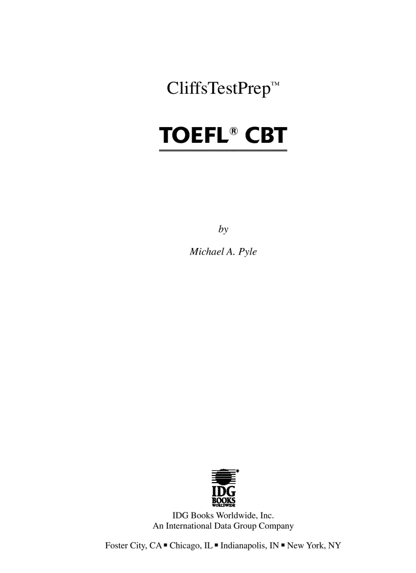 image for page Toefl CBT