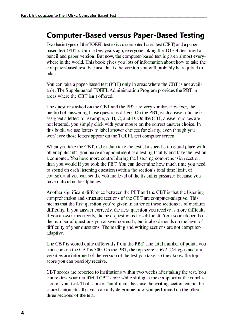 image for page Toefl CBT