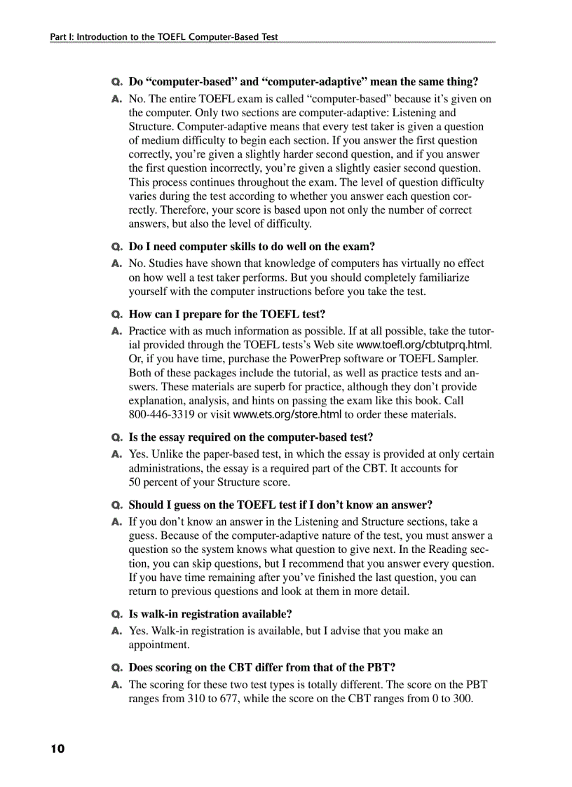 image for page Toefl CBT