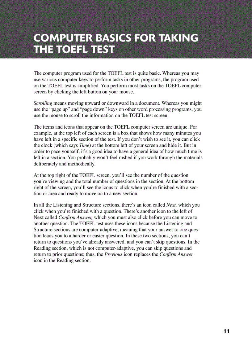 image for page Toefl CBT