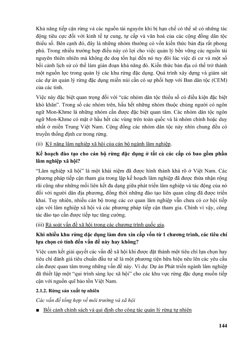 image for page Cẩm nang lâm nghiệp Chương 26 ĐÁNH GIÁ TÁC ĐỘNG MÔI TRƯỜNG LÂM NGHIỆP Phần 3