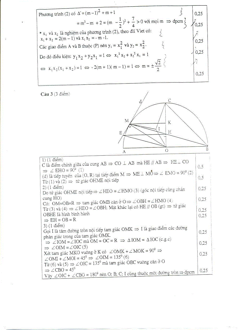 image for page Đáp án đề Toán chung tuyển sinh lớp 10 Chuyên Lê Hồng Phong Nam Định 2007