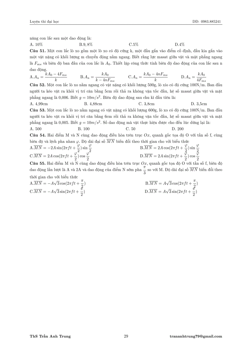 image for page Bài tập trắc nghiệm Vật Lý 12