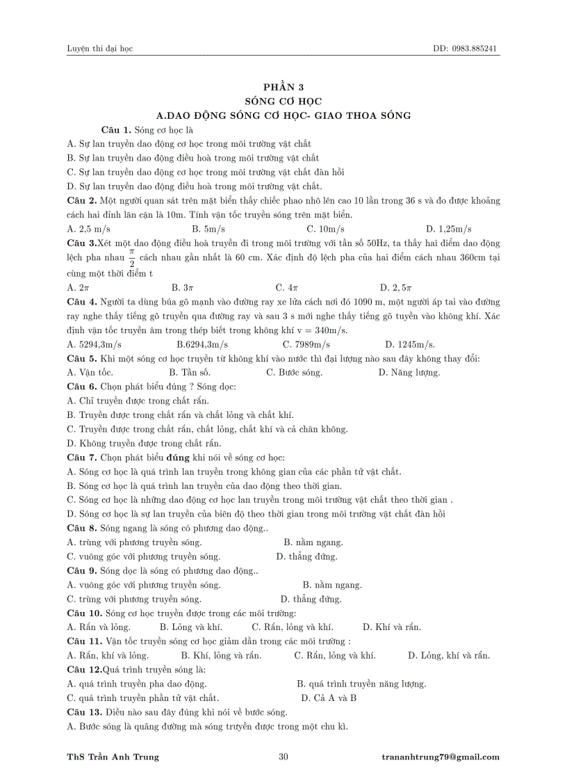 image for page Bài tập trắc nghiệm Vật Lý 12