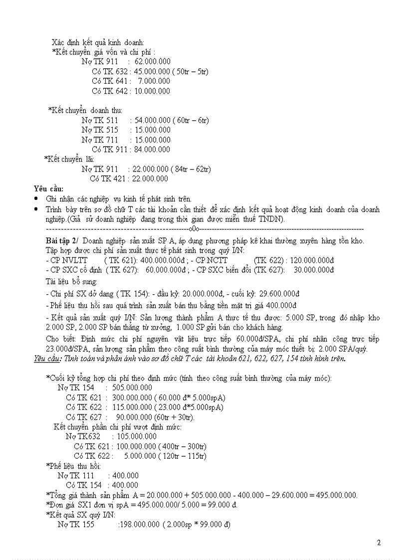 image for page Bài tập kèm bài giải kế toán tài chính