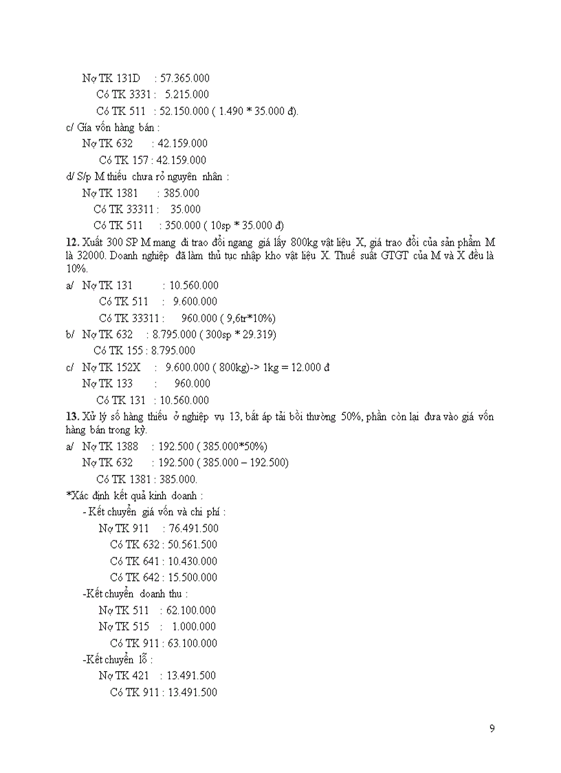 image for page Bài tập kèm bài giải kế toán tài chính
