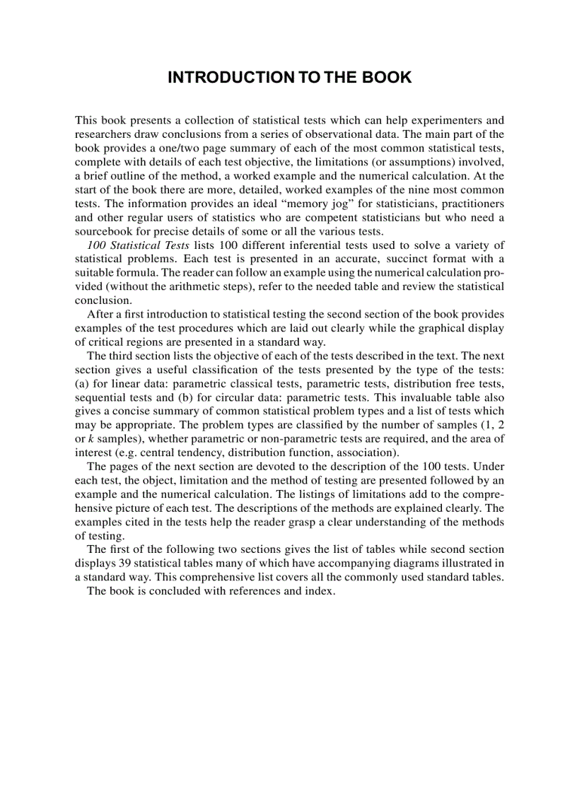 image for page 100 Statistical Tests 100 Thống kê thử nghiệm