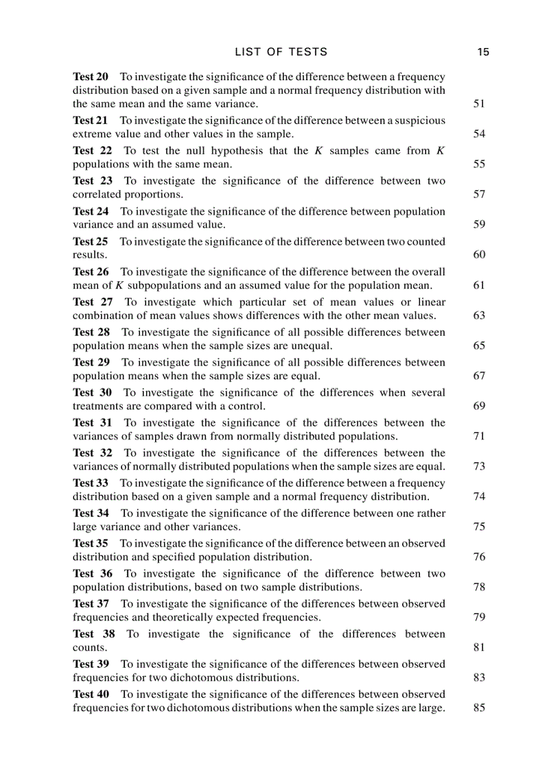 image for page 100 Statistical Tests 100 Thống kê thử nghiệm