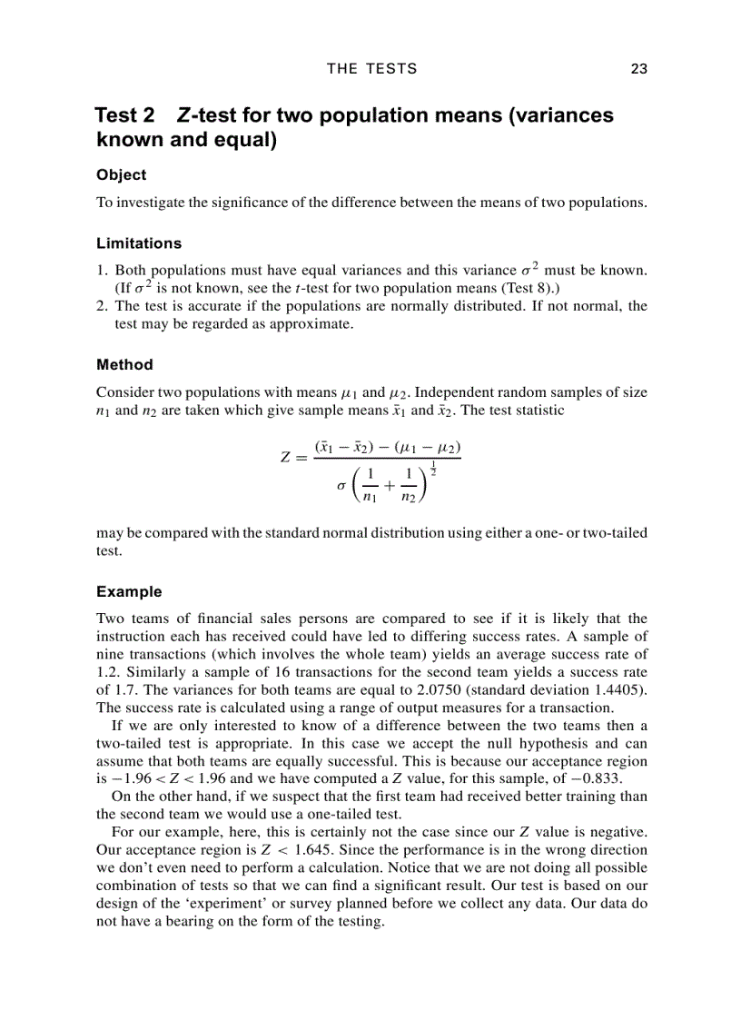 image for page 100 Statistical Tests 100 Thống kê thử nghiệm