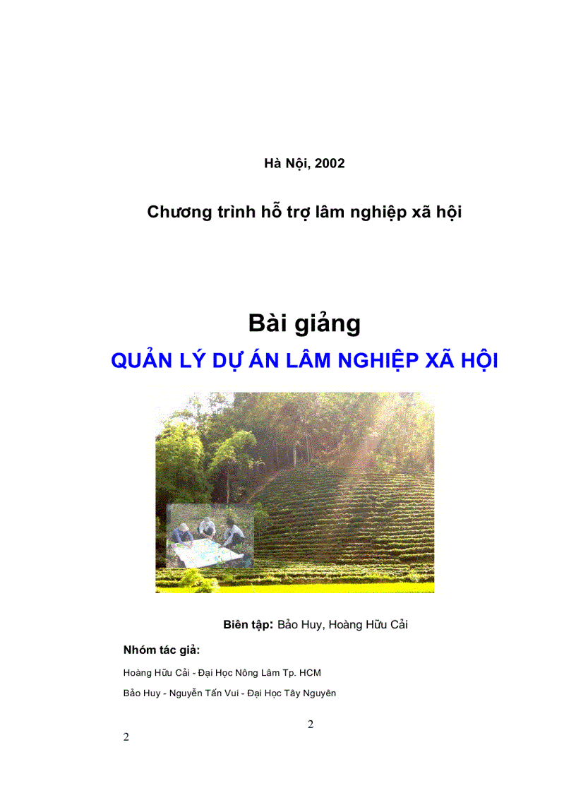 Bài giảng quản lý lâm nghiệp xã hội ĐH Lâm Nghiệp HN