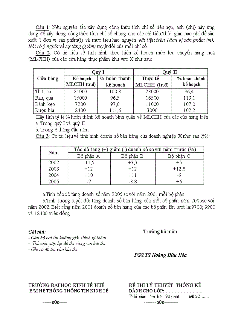 image for page Một số đề thi thống kê khác