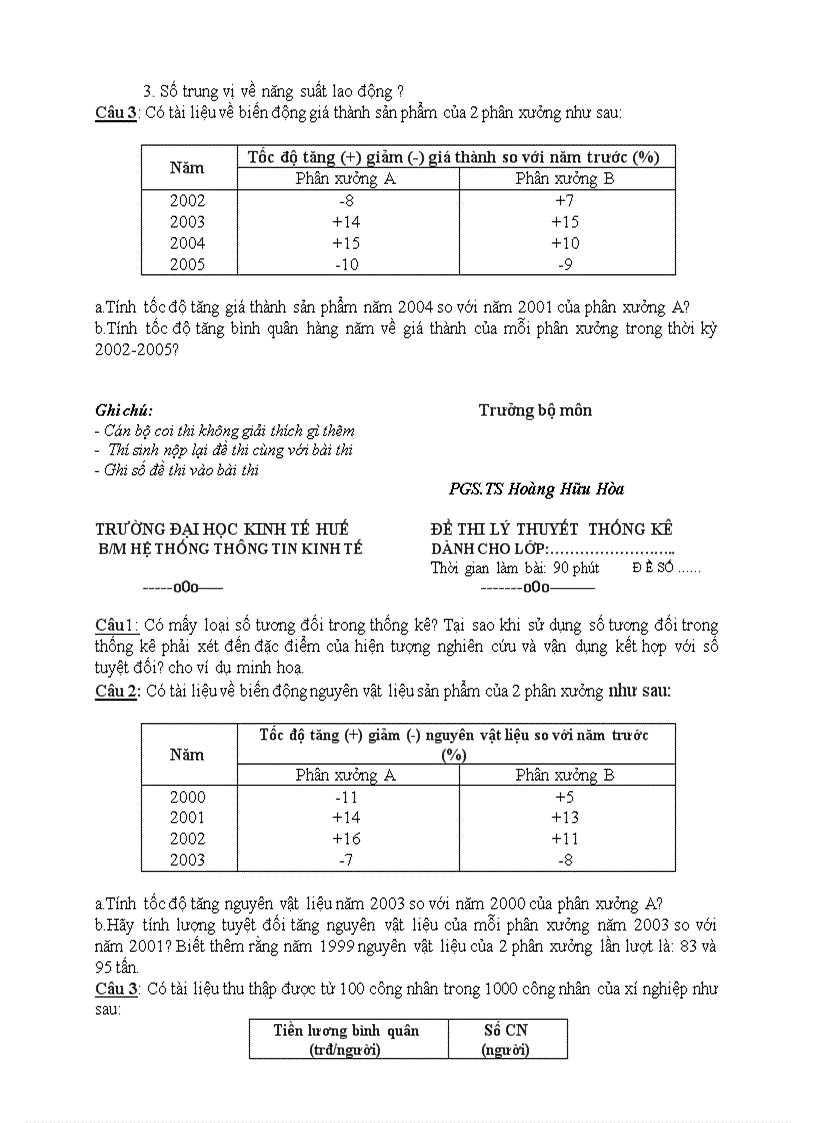 image for page Một số đề thi thống kê khác
