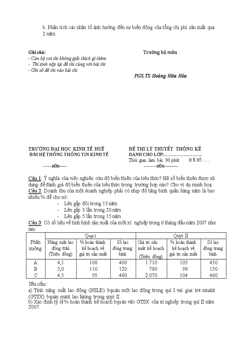 image for page Một số đề thi thống kê khác
