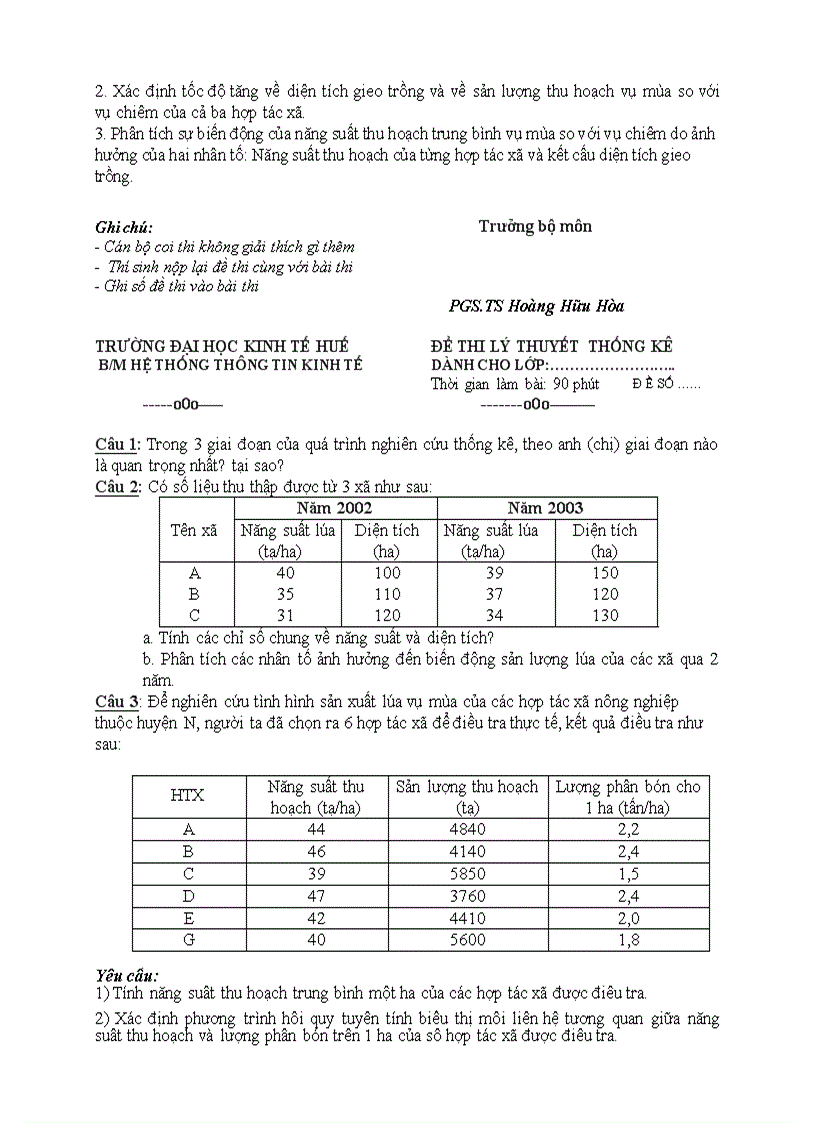image for page Một số đề thi thống kê khác