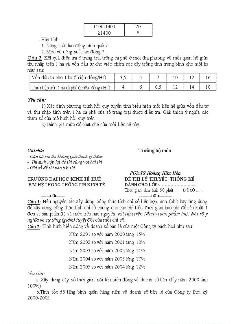 image for page Một số đề thi thống kê khác
