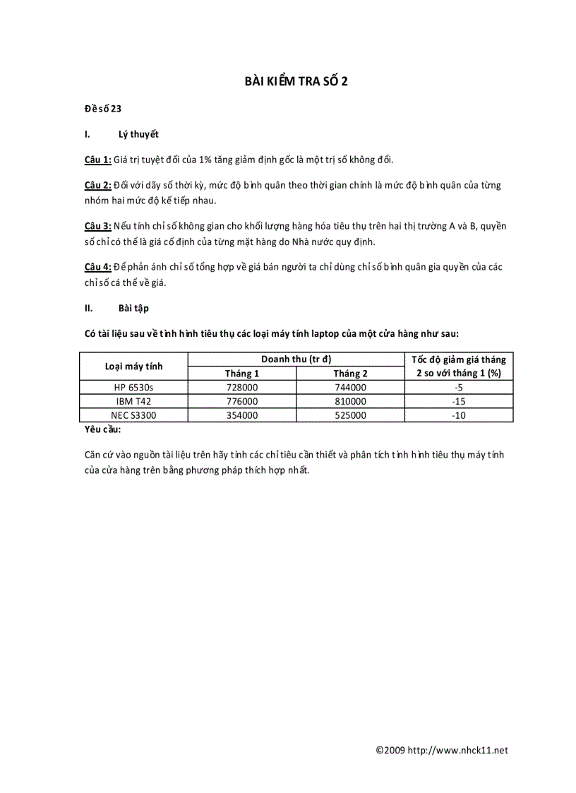 image for page Bộ đề Thi nguyên lý thống kê kinh tế