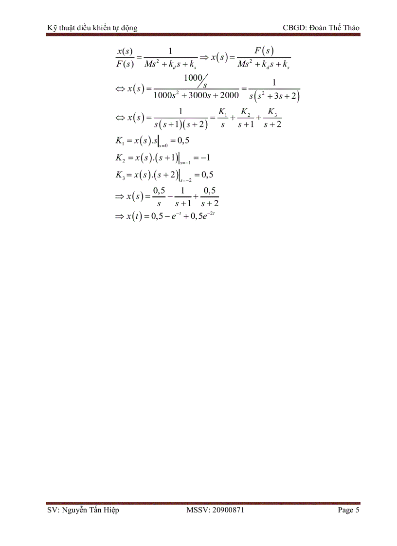 image for page Bài tập Chương 3 Kỹ thuật điều khiển tự động