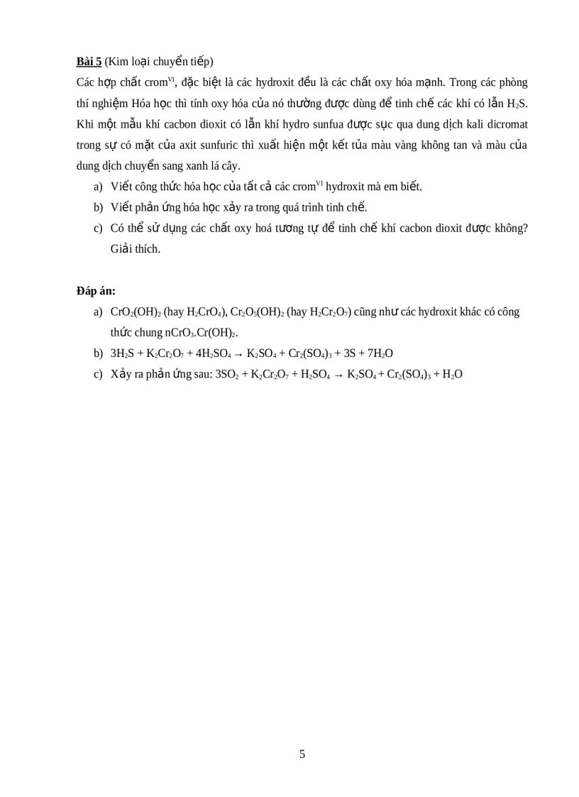 image for page Bài tập hóa học vô cơ trong những kỳ thi Olympic hóa học