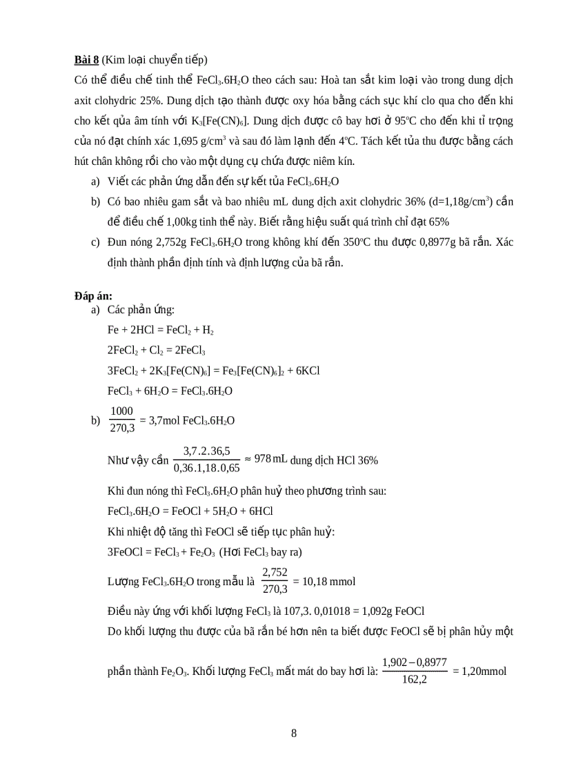 image for page Bài tập hóa học vô cơ trong những kỳ thi Olympic hóa học