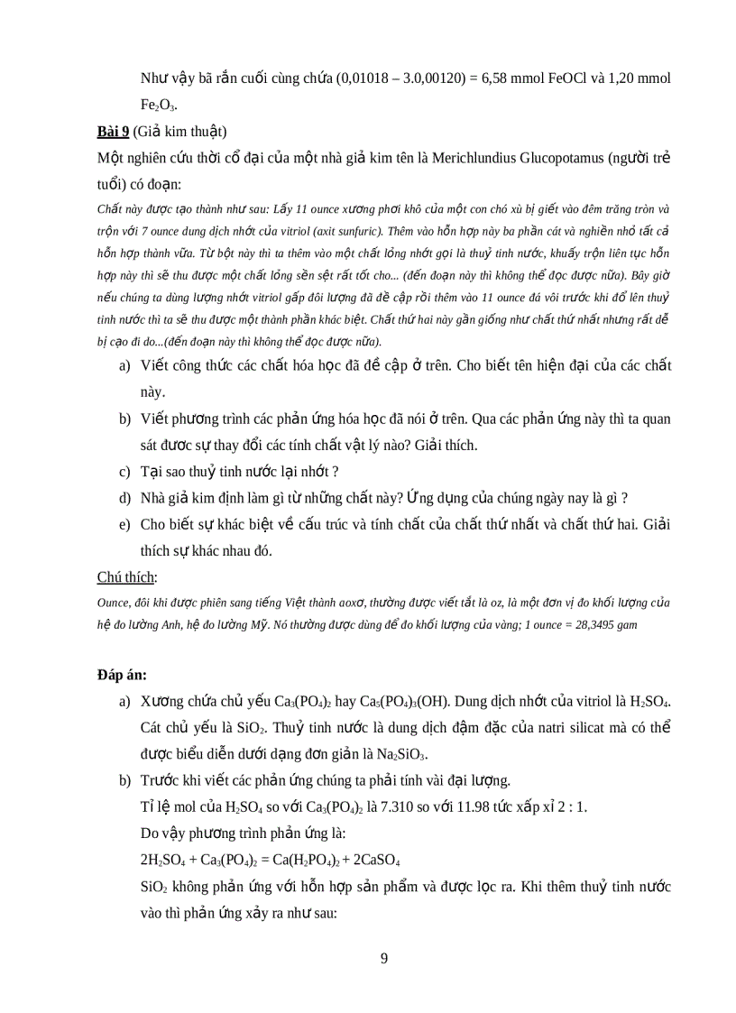 image for page Bài tập hóa học vô cơ trong những kỳ thi Olympic hóa học