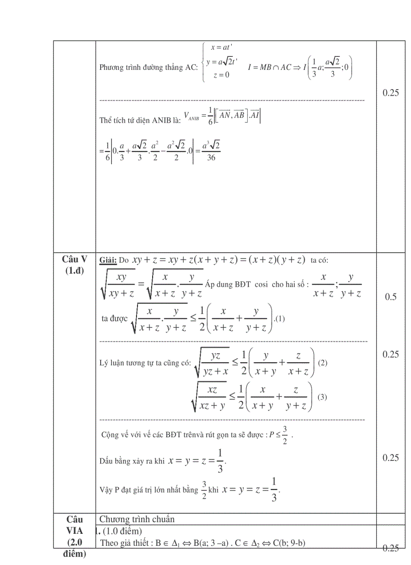 image for page Thi thử ĐH lần 1 2011 THPT Lộc Hậu 2 Thanh Hóa