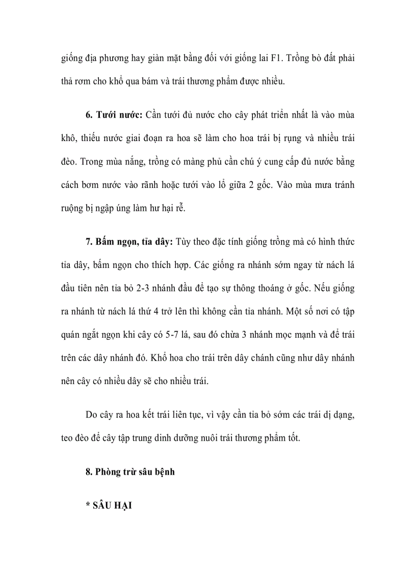 image for page Quy trình kỹ thuật trồng khổ qua