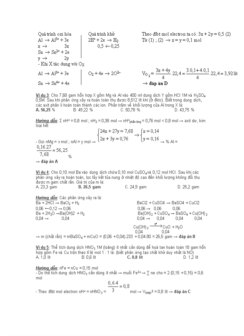 image for page Bài tập về xác định tên kim loại