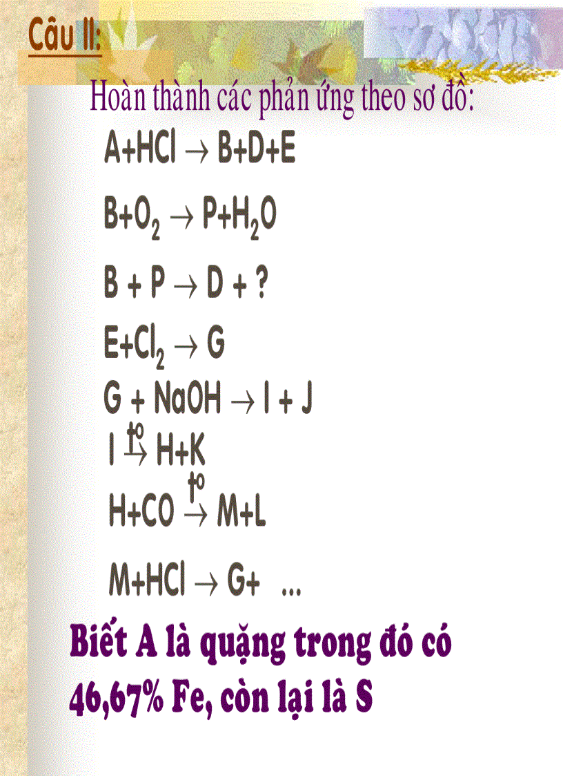 image for page Sơ đồ phản ứng và điều chế hóa vô cơ