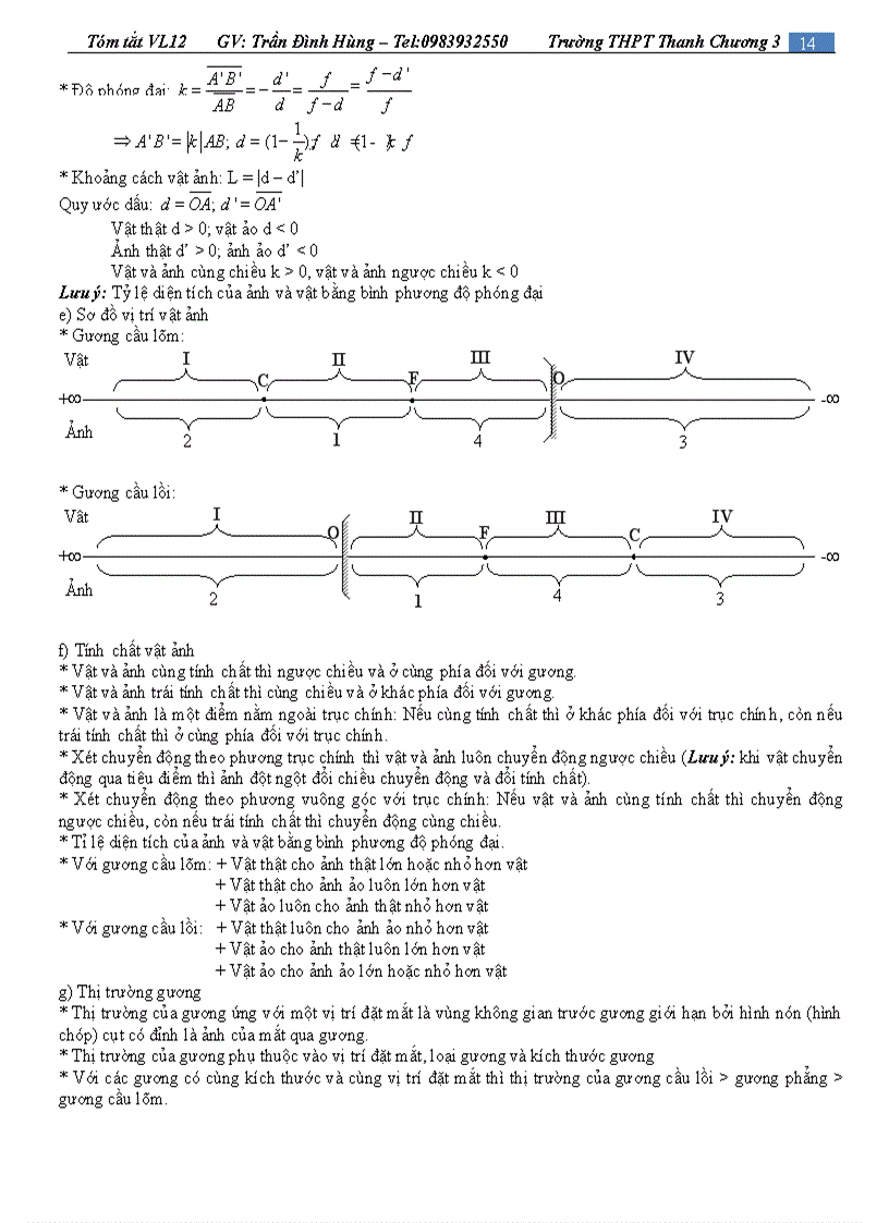 image for page Hệ thống toàn bộ kiến thức vật lý 12 Trần Đình Hùng