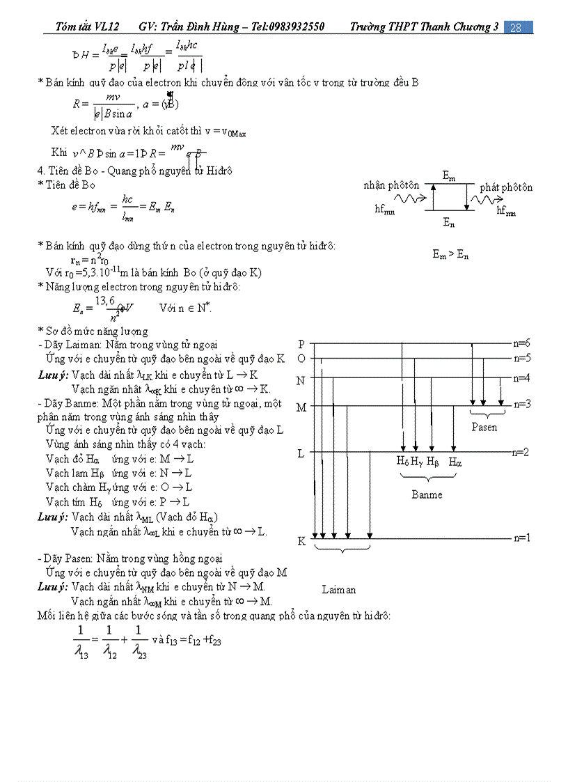 image for page Hệ thống toàn bộ kiến thức vật lý 12 Trần Đình Hùng