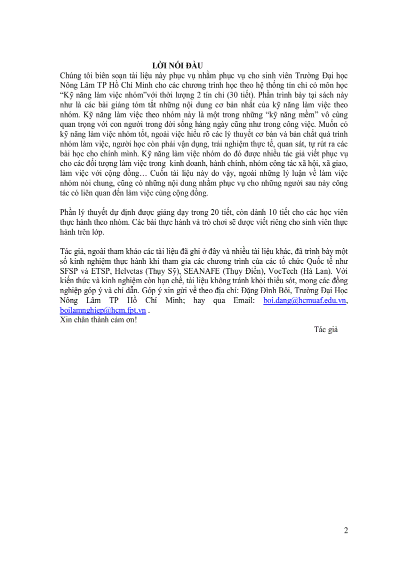 image for page Bài giảng Kỹ năng làm việc nhóm PGS TS ĐẶNG ĐÌNH BÔI