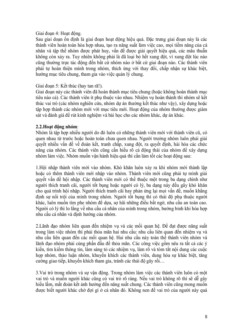 image for page Bài giảng Kỹ năng làm việc nhóm PGS TS ĐẶNG ĐÌNH BÔI